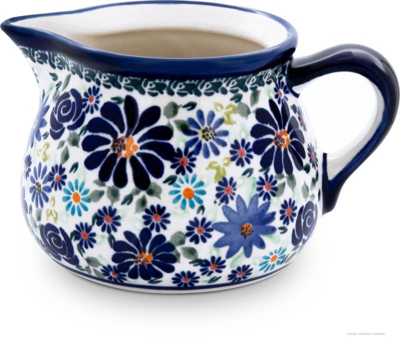 Bunzlauer Keramik Kanne Bunzlauer Keramik 600 ml Milchkanne Sahnegießer 16,3x10 cm Dekor DU126, 0,60 l von Bunzlauer Keramik