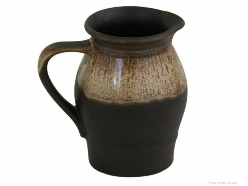 Bunzlauer Keramik Kanne Bunzlauer Keramik großer 2,2L Krug –Rustikale Milchkanne,Dekor ZACIEK, 2,20 l von Bunzlauer Keramik