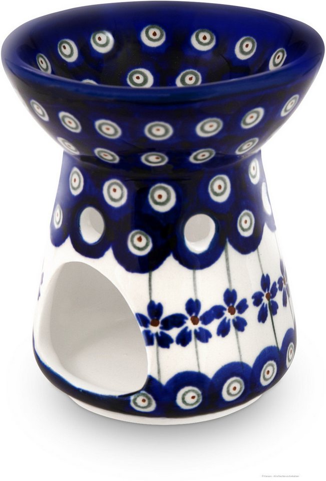 Bunzlauer Keramik Kerzenständer Bunzlauer Keramik Aromalampe Duftlampe Öllampe Ø8,9xH10,4cm Dekor 166a von Bunzlauer Keramik