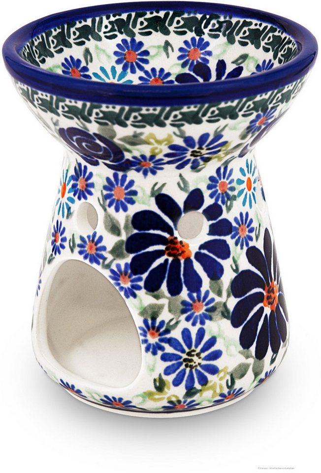 Bunzlauer Keramik Kerzenständer Bunzlauer Keramik Aromalampe Duftlampe Öllampe Ø9xH10,4cm Dekor DU126 von Bunzlauer Keramik