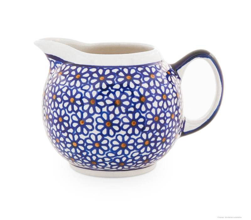 Bunzlauer Keramik Milchkännchen Bunzlauer 250 ml Sahnekännchen Milchkännchen, rundliche Form,Dekor 120 von Bunzlauer Keramik