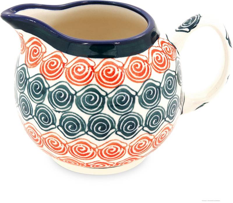 Bunzlauer Keramik Milchkännchen Bunzlauer 250 ml Sahnekännchen Milchkännchen,rundliche Form Dekor 943a, 0,25 l von Bunzlauer Keramik