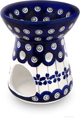 Bunzlauer Keramik Original Aromalampe Duftlampe für Teelicht Ø8,9 cm, H=10,4cm im Dekor 166a von Bunzlauer Keramik