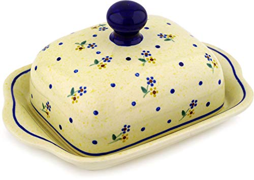 Bunzlauer Keramik Original Butterdose (250 g) Design 111 von Polmedia Polish Pottery