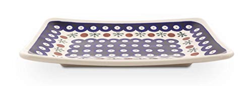 Bunzlauer Keramik Sushi-Teller klein 21,7x15x2,5 cm, Dekor 41 von Bunzlauer keramik