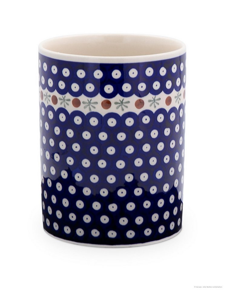 Bunzlauer Keramik Tischvase Bunzlauer Keramik 1,9L Vase "Sophia" Ø13xH17,6cm Blumenvase Dekor 41 von Bunzlauer Keramik