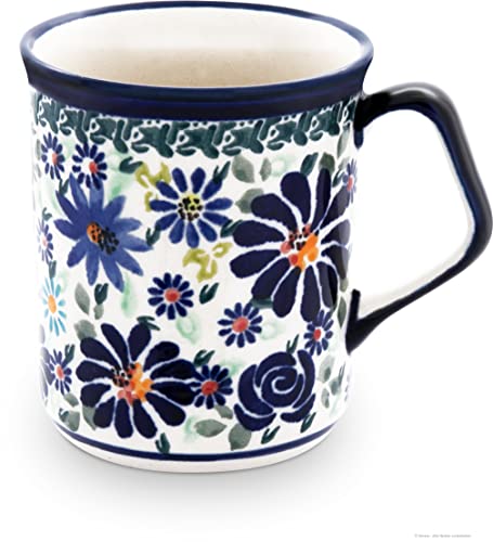 Original Bunzlauer 0,25 Liter Kaffeebecher/Tasse/Pot B = 10.2 cm, H = 9.20 cm im Dekor DU126 von Bunzlauer keramik