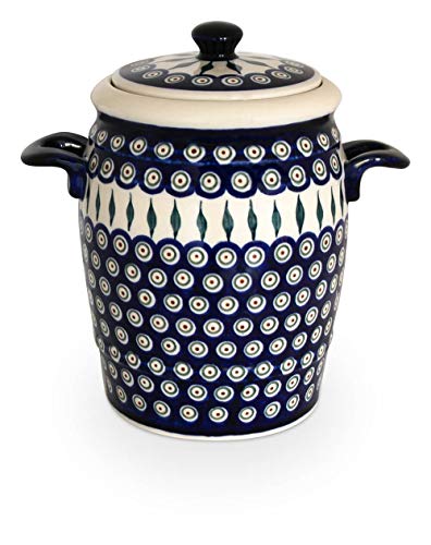 Original Bunzlauer Keramik Rumtopf 4.2 Liter/Mehrzwecktopf/Keramiktopf im Dekor 56 von Bunzlauer Keramik