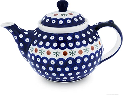 Original Bunzlauer Keramik Teekanne 1.25L Dekor Nr. 41 von Bunzlauer keramik