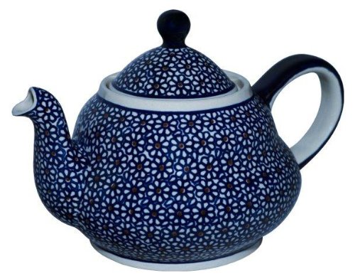 Original Bunzlauer Keramik Teekanne 2.0 Liter mit integriertem Sieb im Dekor 120 von Bunzlauer keramik