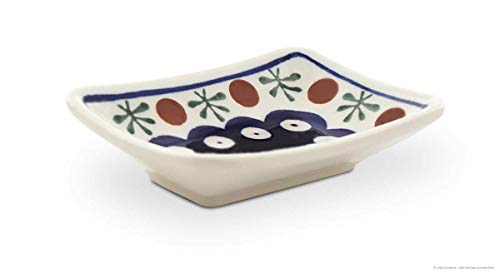 Bunzlauer Keramik Sushi- Sojasoßen Teller, Dekor 41 von Bunzlauer keramik