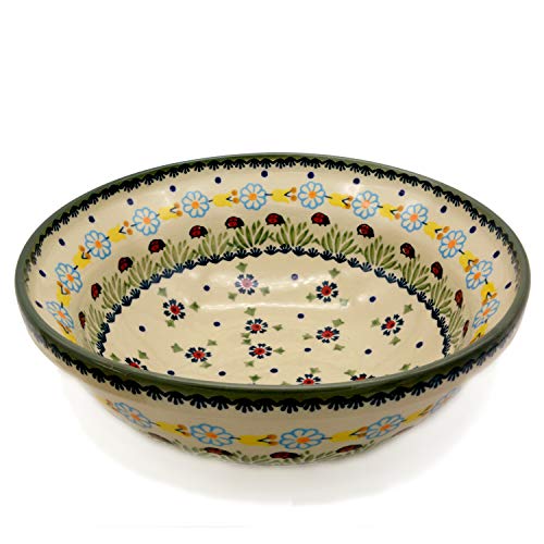 Bunzlauer Salatschale 24 cm (Dekor Marienkäfer) von Bunzlauer keramik