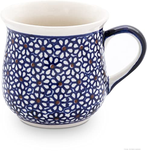 Bunzlauer keramik 250 ml Becher – ergonomisch geformt, leicht bauchig, handlich & traditionel perfekt für Kaffee & Tee (Dekor 120) von Bunzlauer keramik