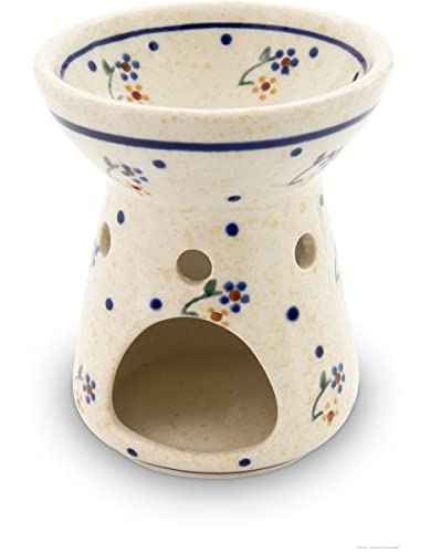 Bunzlauer keramik Aromalampe Duftlampe Duft-Windlicht Aromabrenner Ø8,9 cm für Teelicht Ø3,5 cm (Dekor 111) von Bunzlauer keramik