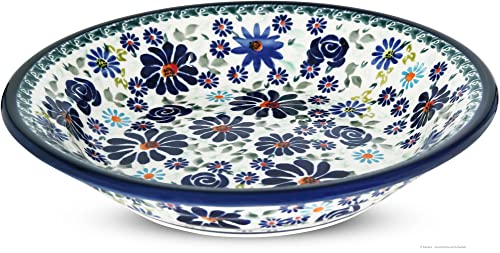 Bunzlauer keramik Original 0,5 Liter tiefer Teller Suppenteller/Essteller Ø 21,8 cm H=4,3cm [Form 2] im Dekor DU126 von Bunzlauer keramik