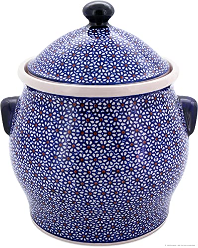 Bunzlauer keramik Original 5 Liter Kartoffeltopf Mehrzwecktopf Keramiktopf mit Deckel und 6 Belüftungslöcher (GU-1101/120) von Bunzlauer keramik
