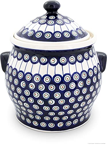 Bunzlauer keramik Original 5 Liter Kartoffeltopf Mehrzwecktopf Keramiktopf mit Deckel und 6 Belüftungslöcher (GU-1101/8) von Bunzlauer keramik