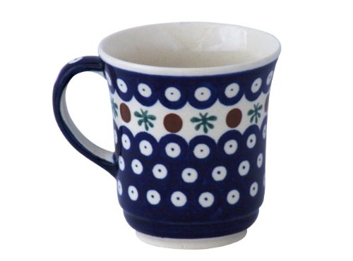 Bunzlauer keramik 300 ml Kaffeebecher/Teetasse – Ø 9,5 cm, leicht geschwungene Silhouette, 10,3 cm hoch (Dekor 41) von Bunzlauer keramik