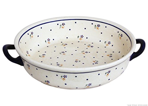 Original Bunzlauer Keramik runde Auflaufform mit Henkel - Kasserolle mit Innendekor B=31.5 cm V=1.7 Liter im Dekor 111 Original Bunzlauer Keramik runde Auflaufform mit Henkel - Kasserolle mit Innendekor B=31.5 cm V=1.7 Liter im Dekor 111 von Bunzlauer keramik