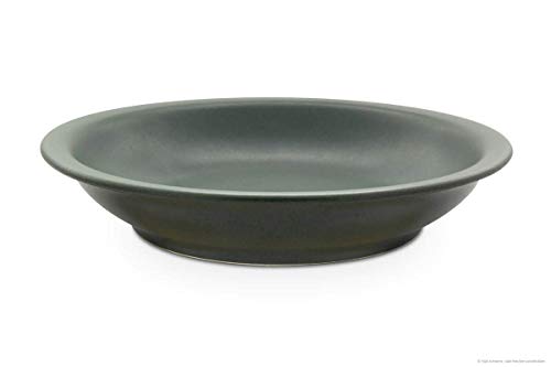 Original Bunzlauer tiefer Teller/Suppenteller/Essteller Ø22.5 cm, H=4.5cm Dekor grün von Bunzlauer keramik