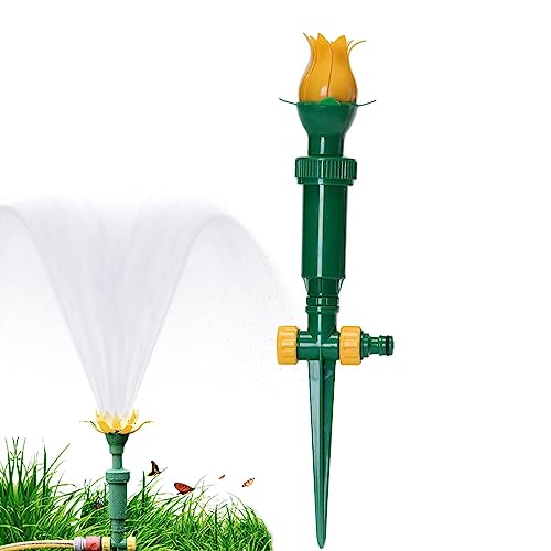 Rasensprenger für Schlauch, Tulpe Automatischer Bewässerungsspieß Sprinklerkopf, Grassprinkler, Pflanzen, Wassersystem, Gartenbedarf für Hinterhof, Bauernhof, Kindergarten, Gewächshaus, Rasen Buogint von Buogint