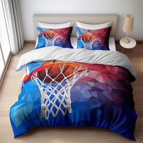 Bettwäsche 135x200 4teilig Basketball Bettbezug 135 x 200 cm Partnerbettwäsche-Set 3D Geometrische Abstraktion Weich Mikrofaser Wendebettwäsche mit Reißverschluss und 2 Kissenbezüge a.1857 Bettwäsche 135x200 4teilig Basketball Bettbezug 135 x 200 cm Partnerbettwäsche-Set 3D Geometrische Abstraktion Weich Mikrofaser Wendebettwäsche mit Reißverschluss und 2 Kissenbezüge a.1857 von Buohwiwe