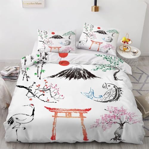 Bettwäsche 135x200 Kinder Japanisch Bettbezug 135 x 200 cm 2 Teilig Wendebettwäsche 3D Erwachsene, Kinder und Jugendliche Weich Mikrofaser Bettwäsche-Sets und 1 Kissenbezüge a.1786 Bettwäsche 135x200 Kinder Japanisch Bettbezug 135 x 200 cm 2 Teilig Wendebettwäsche 3D Erwachsene, Kinder und Jugendliche Weich Mikrofaser Bettwäsche-Sets und 1 Kissenbezüge a.1786 von Buohwiwe