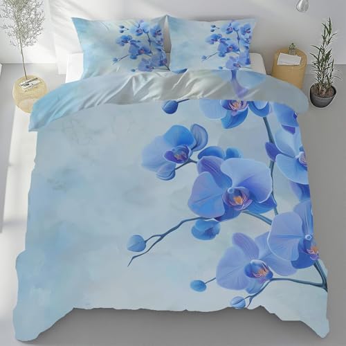 Bettwäsche 155x220 Orchidee Bettbezug 155 x 220 cm 3 Teilig Wendebettwäsche 3D Blumen Weich Mikrofaser Bettwäsche-Sets mit Reißverschluss und 2 Kissenbezüge a.1908 Bettwäsche 155x220 Orchidee Bettbezug 155 x 220 cm 3 Teilig Wendebettwäsche 3D Blumen Weich Mikrofaser Bettwäsche-Sets mit Reißverschluss und 2 Kissenbezüge a.1908 von Buohwiwe