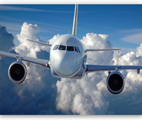 Fototapete Flugzeug Tapete 200 x 140 cm (WxH) Fototapeten Schlafzimmer Wohnzimmer Moderne 3D Effekt Wandtapete Flugzeug Vliestapete Wand Dekoration Poster Foto Tapeten q.4580 von Buohwiwe