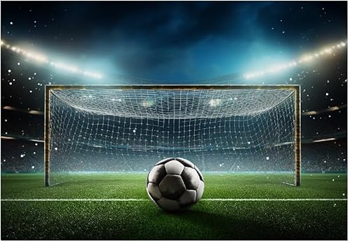 Fototapete Fußballtor Tapete 250 x 175 cm (WxH) Fototapeten Schlafzimmer Wohnzimmer Moderne 3D Effekt Wandtapete Stadion Vliestapete Wand Dekoration Poster Foto Tapeten q.5634 von Buohwiwe