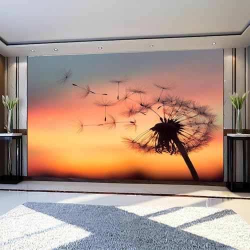 Fototapete Löwenzahn Tapete 250 x 175 cm (WxH) Fototapeten Schlafzimmer Wohnzimmer Moderne 3D Effekt Wandtapete Löwenzahn Vliestapete Wand Dekoration Poster Foto Tapeten q.4725 von Buohwiwe