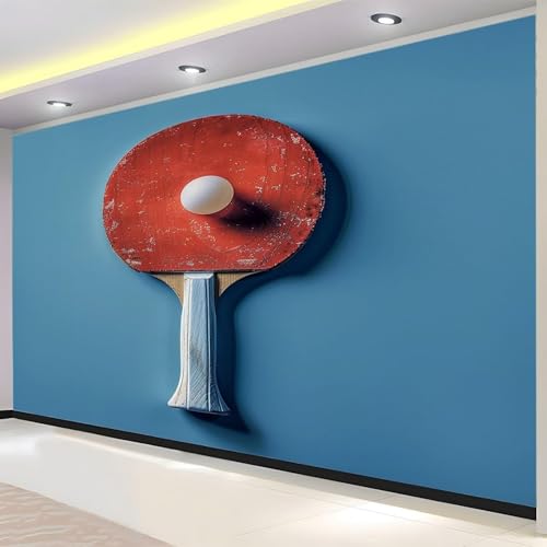 Fototapete Pingpong Tapete 250 x 175 cm (WxH) Fototapeten Schlafzimmer Wohnzimmer Moderne 3D Effekt Wandtapete Tischtennis Vliestapete Wand Dekoration Poster Foto Tapeten q.4185 von Buohwiwe