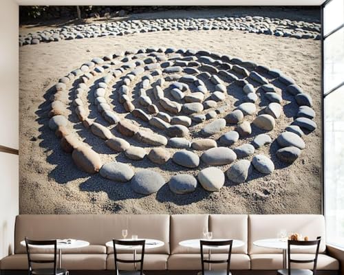 Fototapete Sandsteine Tapete 200 x 140 cm (WxH) Fototapeten Schlafzimmer Wohnzimmer Moderne 3D Effekt Wandtapete Sandstein Vliestapete Wand Dekoration Poster Foto Tapeten q.5417 von Buohwiwe