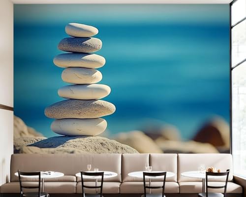 Fototapete Steine Tapete 250 x 175 cm (WxH) Fototapeten Schlafzimmer Wohnzimmer Moderne 3D Effekt Wandtapete Stein Vliestapete Wand Dekoration Poster Foto Tapeten q.4023 von Buohwiwe