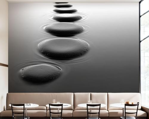 Fototapete Steine Tapete 250 x 175 cm (WxH) Fototapeten Schlafzimmer Wohnzimmer Moderne 3D Effekt Wandtapete Stein Vliestapete Wand Dekoration Poster Foto Tapeten q.5283 von Buohwiwe