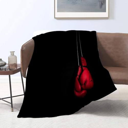 Kuscheldecke Flauschig Schwarz 3D Decke 180x200 Boxen Wohndecke Handschuhe Weich und Warme Flanell Fleecedecke für Sofadecke Couchdecke Tagesdecke 4974m von Buohwiwe