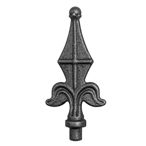 STAL Zierspitzen 10 Stück Zaundekoration Zaunspitzen Zierelement Metallspitze (130-60mm -40.052.02/10 Stück) von Buosha