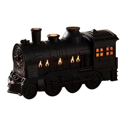 Buqpow Train Aromatherapie-Diffusoren, Luftbefeuchter, Nebelmacher, Duft, äTherisches ÖL, Retro-Diffusor, Fernbedienung, EU-Stecker von Buqpow