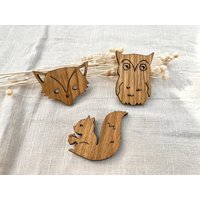Magnete Holz Tiere 3Er Set | Holzmagnete Waldtiere Wichtelgeschenk Magnete Holz Tiere 3Er Set | Holzmagnete Waldtiere Wichtelgeschenk von Buramont