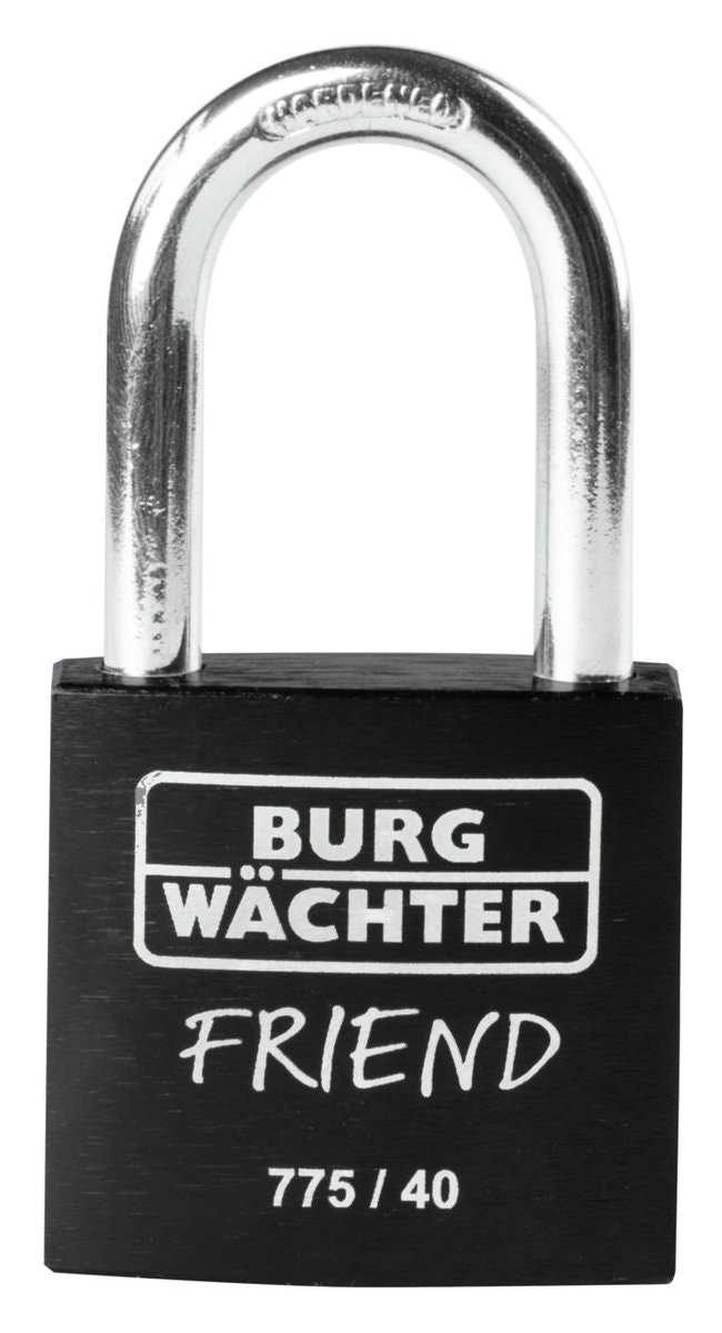 Burg Wächter Zyl.-Vorhangschloss 775 40 35 BLACK SB von Burg-Wächter KG