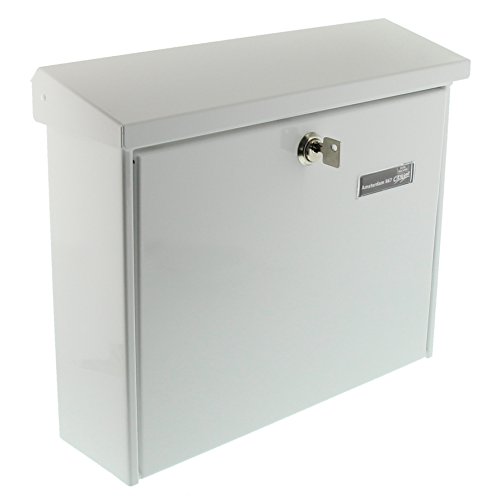 Burg Wächter Briefkasten mit Öffnungsstopp, A4 Einwurf-Format, EU Norm EN 13724, Verzinkter Stahl, Amsterdam 867 W, Weiß Burg Wächter Briefkasten mit Öffnungsstopp, A4 Einwurf-Format, EU Norm EN 13724, Verzinkter Stahl, Amsterdam 867 W, Weiß von BURG-WÄCHTER
