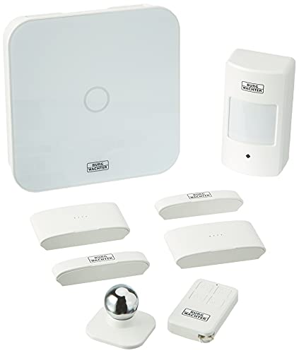Burg-Wächter Alarmanlage Starter Set, Kompatibel mit Amazon Alexa, Alarm für das Haus, batteriebetrieben, mit BURGprotect Smart Home kompatibel, Set 2210, Weiß von Burg Wächter