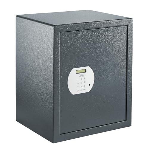 BURG-WÄCHTER Möbeltresor mit elektronischem Zahlenschloss, Inkl. Fachboden, Zur Wand- und Bodenbefestigung, 59,8 l, 26 kg, Pure-Safe PS 140 E, anthrazit von BURG-WÄCHTER