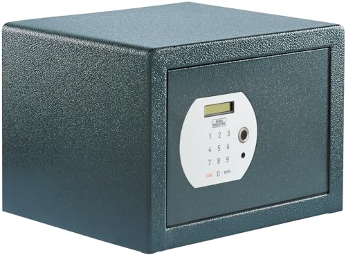 BURG-WÄCHTER Möbeltresor mit elektronischem Zahlenschloss und Fingerabdruck, Inkl. Fachboden, Zur Wand- und Bodenbefestigung, 20,6 l, 12,8 kg, Pure-Safe PS 120 E FP, anthrazit von Burg Wächter