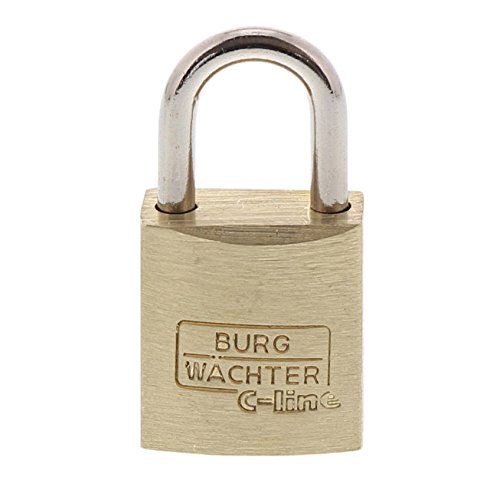 Burg Wächter Vorhangschloss-Set, Messing, Bügelstärke: 3,5 mm von BURG-WÄCHTER