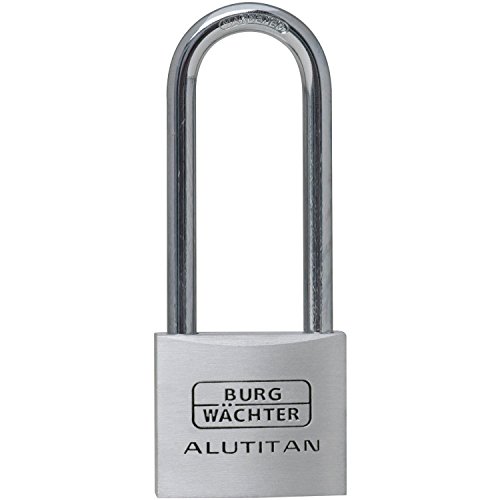 Burg-Wächter Vorhangschloss, Vorhängeschloss mit Schlüssel, 6,9 mm Bügelstärke, massives Aluminiumschloss, Innenwerk rostfrei, Gehärtet, Alutitan 770 HB 40 65 SB Burg-Wächter Vorhangschloss, Vorhängeschloss mit Schlüssel, 6,9 mm Bügelstärke, massives Aluminiumschloss, Innenwerk rostfrei, Gehärtet, Alutitan 770 HB 40 65 SB von BURG-WÄCHTER