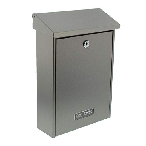 Burg-Wächter Briefkasten ohne Zeitungsfach mit Namensschild, Edelstahl, Einwurf-Format DIN B5, Inkl. 2 Schlüssel, HANNOVER 3861 Ni, Edelstahl Burg-Wächter Briefkasten ohne Zeitungsfach mit Namensschild, Edelstahl, Einwurf-Format DIN B5, Inkl. 2 Schlüssel, HANNOVER 3861 Ni, Edelstahl von BURG-WÄCHTER