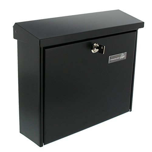 Burg-Wächter Briefkasten mit Öffnungsstopp, A4 Einwurf-Format, EU Norm EN 13724, Verzinkter Stahl, Amsterdam 867 S, Schwarz Burg-Wächter Briefkasten mit Öffnungsstopp, A4 Einwurf-Format, EU Norm EN 13724, Verzinkter Stahl, Amsterdam 867 S, Schwarz von BURG-WÄCHTER