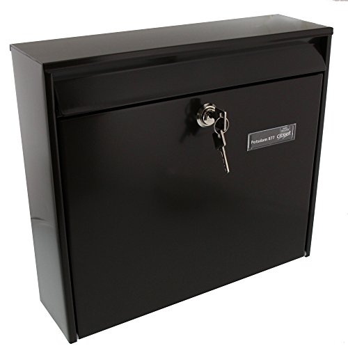 Burg-Wächter Briefkasten ohne Zeitungsfach mit Namensschild, Verzinkter Stahl, Einwurf-Format DIN C4, Inkl. 2 Schlüssel, POTSDAM 877 BR, Braun (ähnlich RAL 8014) Burg-Wächter Briefkasten ohne Zeitungsfach mit Namensschild, Verzinkter Stahl, Einwurf-Format DIN C4, Inkl. 2 Schlüssel, POTSDAM 877 BR, Braun (ähnlich RAL 8014) von BURG-WÄCHTER