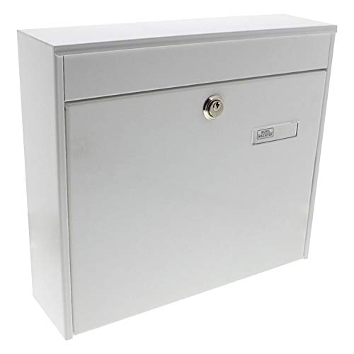 Burg-Wächter Zaun-Briefkasten ohne Zeitungsfach mit Namensschild, Verzinkter Stahl, Einwurf-Format DIN C4, Inkl. 2 Schlüssel, POTSDAM 878 W, Weiß (ähnlich RAL 9016) Burg-Wächter Zaun-Briefkasten ohne Zeitungsfach mit Namensschild, Verzinkter Stahl, Einwurf-Format DIN C4, Inkl. 2 Schlüssel, POTSDAM 878 W, Weiß (ähnlich RAL 9016) von BURG-WÄCHTER